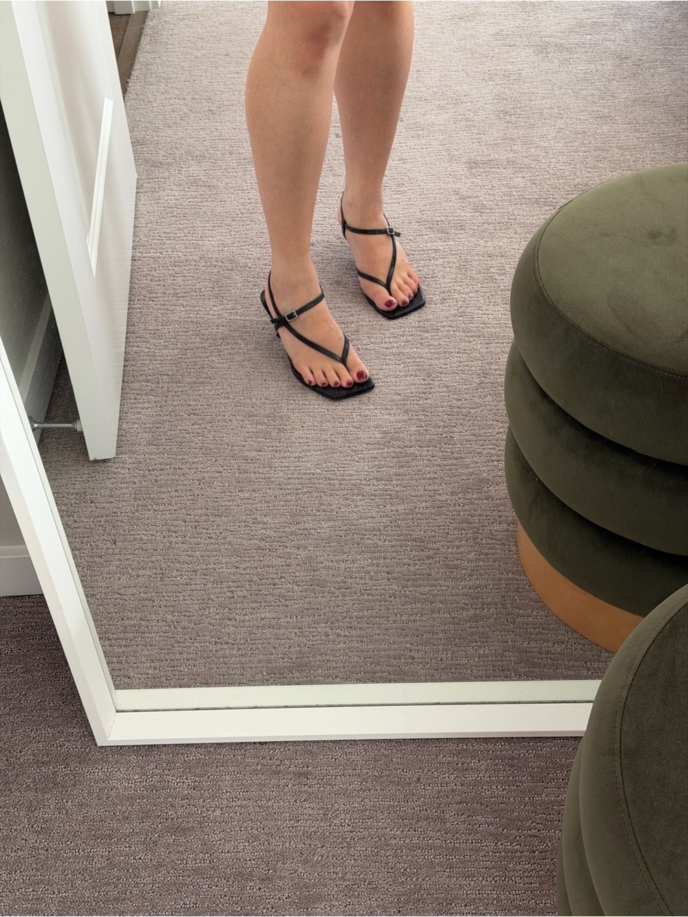 Marc Fisher Kitten Heel Thong Strappy Sandal - Picture 4 of 4